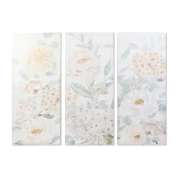 Painting DKD Home Decor Flowers 55 x 3 x 135 cm Shabby...