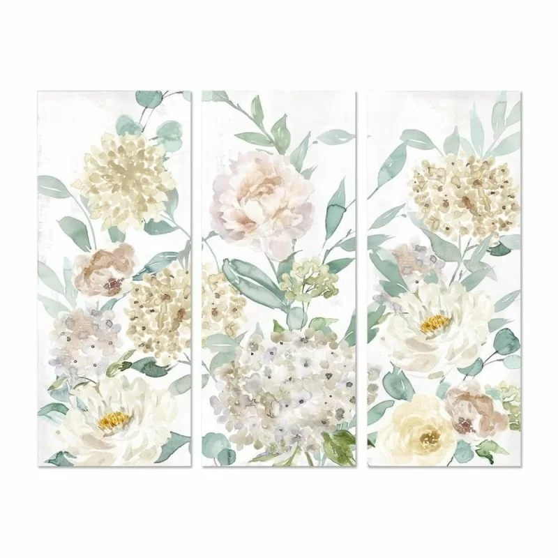 Painting DKD Home Decor Flowers 55 x 3 x 135 cm...