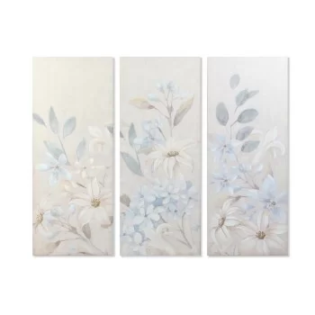 Painting DKD Home Decor Flowers 55 x 3 x 135 cm Shabby...