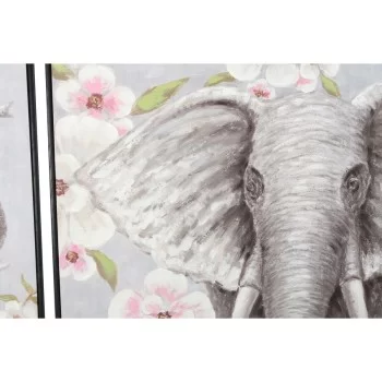 Painting DKD Home Decor Elephant 100 x 3,5 x 100 cm... 2