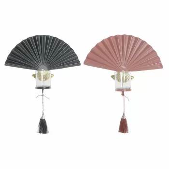 Candleholder DKD Home Decor 8424001833344 Fan Black... 2