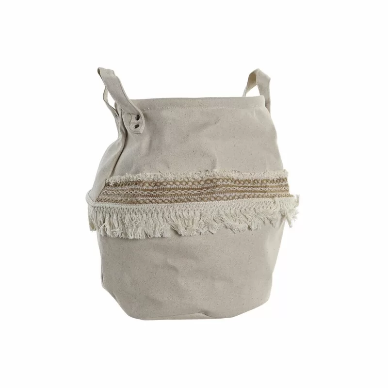 Basket DKD Home Decor 8424001830572 Light brown Boho 35 x 35 x 35 cm