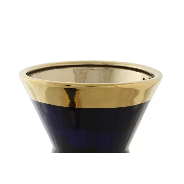 Vase DKD Home Decor Porcelain Black Shabby Chic (19 x 19 x 36 cm)