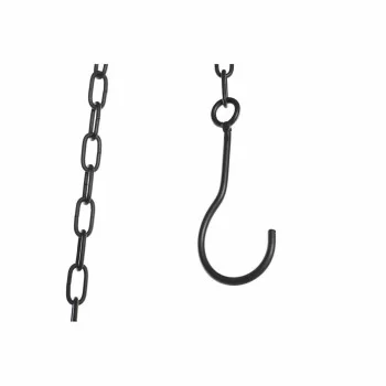 Candleholder DKD Home Decor Black Metal Crystal (60 x 60... 2