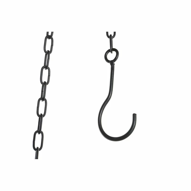 Candleholder DKD Home Decor Black Metal Crystal...