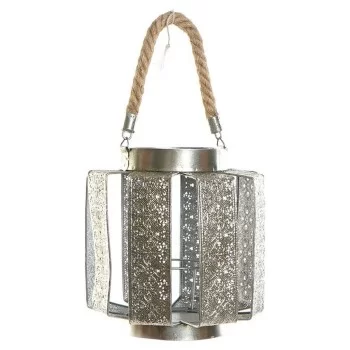 Candle Holder DKD Home Decor 21 x 21 x 23 cm Silver Metal...