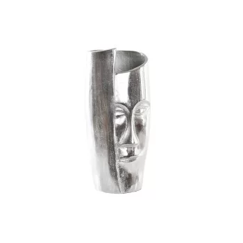 Vase DKD Home Decor 15 x 13 x 31 cm Face Silver Aluminium...