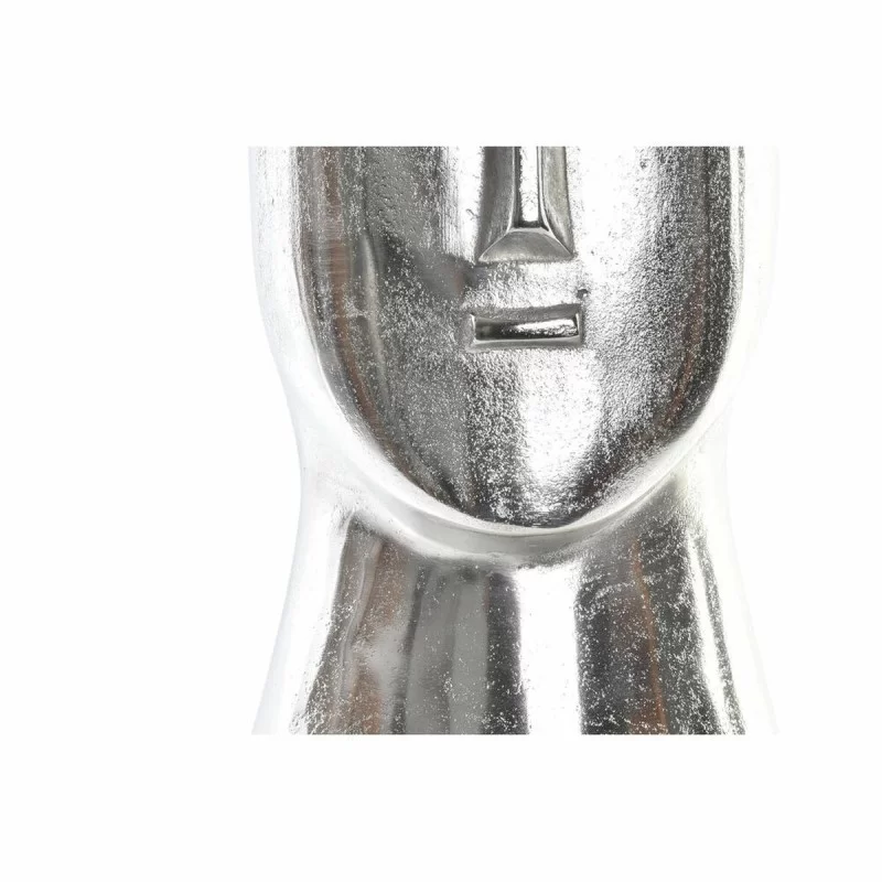 Vase DKD Home Decor Face Silver Aluminium...