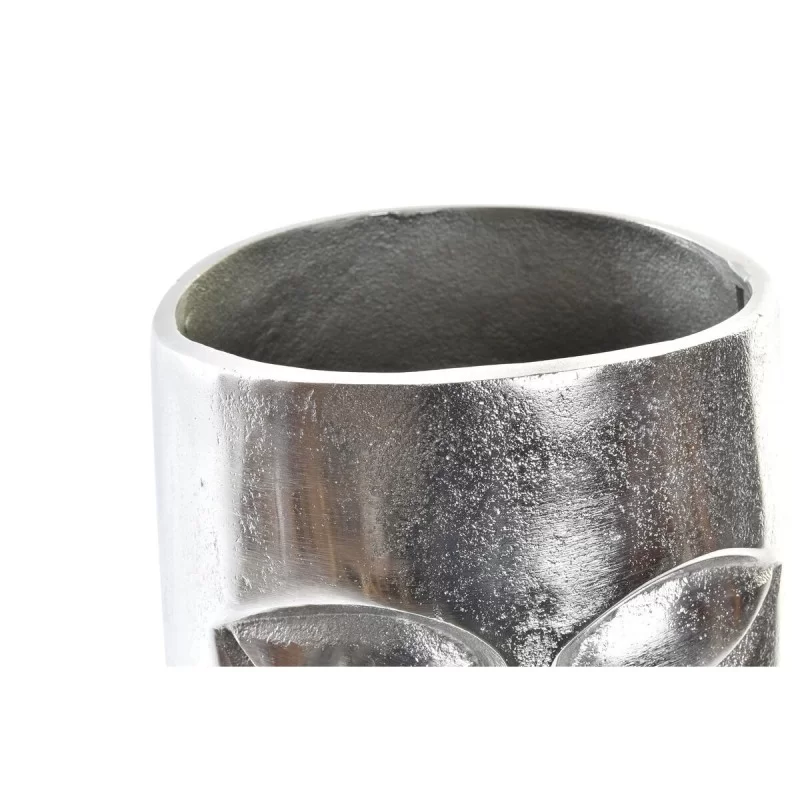 Vase DKD Home Decor Face Silver Aluminium...