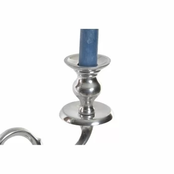 Candle Holder DKD Home Decor Silver Aluminium (34 x 12 x... 2