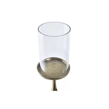 Candle Holder DKD Home Decor Crystal Golden Aluminium (13... 2