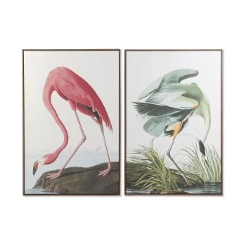 Painting DKD Home Decor 80 x 4 x 120 cm Oriental Birds (2...