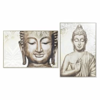 Painting DKD Home Decor 83 x 4,5 x 122,5 cm Buddha...