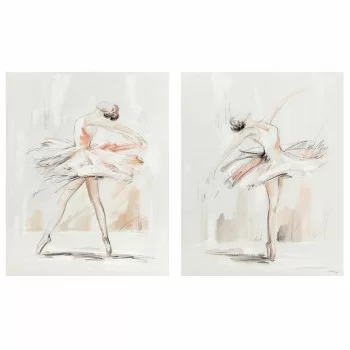 Painting DKD Home Decor 80 x 3,7 x 100 cm Ballet Dancer...