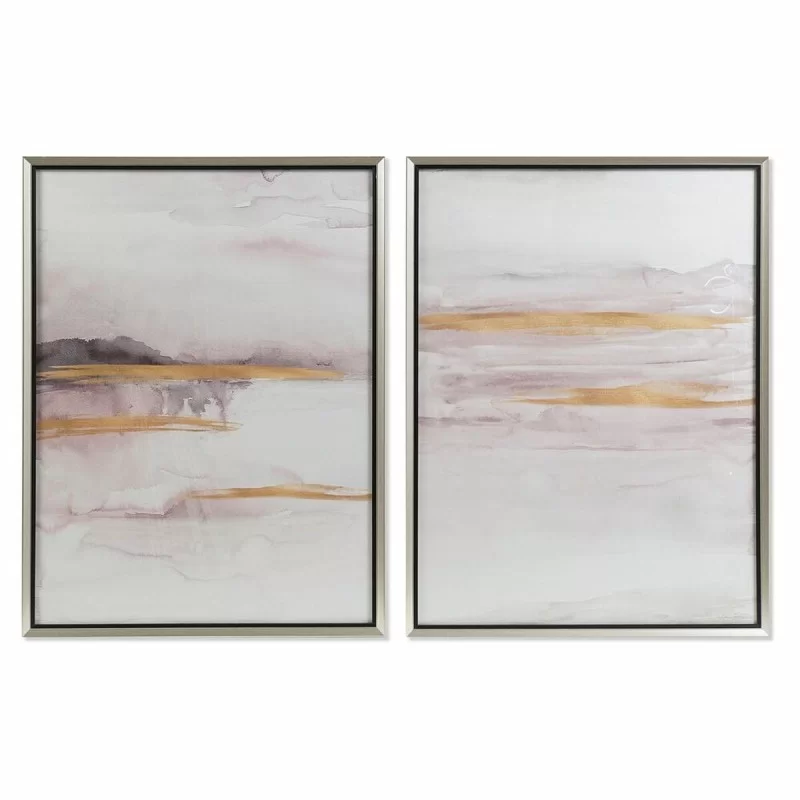 Painting DKD Home Decor 60 x 3,5 x 80 cm Abstract Urban (2 Units)