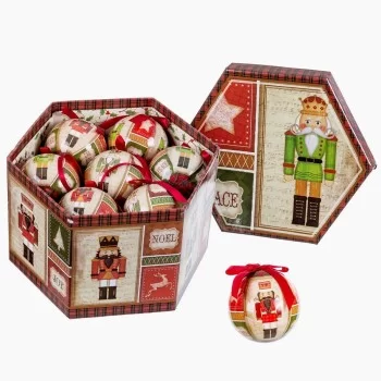 Christmas Baubles Multicolour Paper Polyfoam Nutcracker...