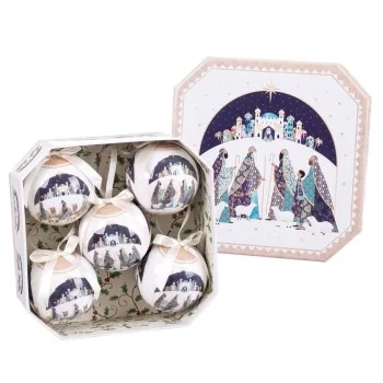 Christmas Baubles Multicolour Polyfoam Three Kings 7,5 x...