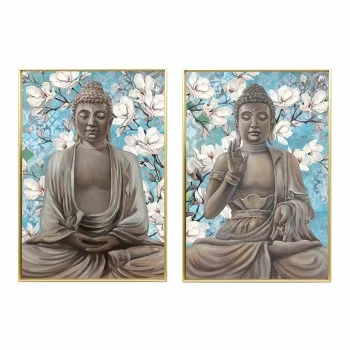 Painting DKD Home Decor 51,5 x 3,5 x 71,5 cm Buddha...