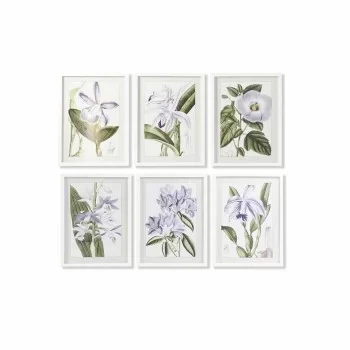 Painting DKD Home Decor 40 x 2 x 54 cm Flowers Shabby...