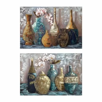 Painting DKD Home Decor Vase 120 x 3 x 80 cm Traditional...