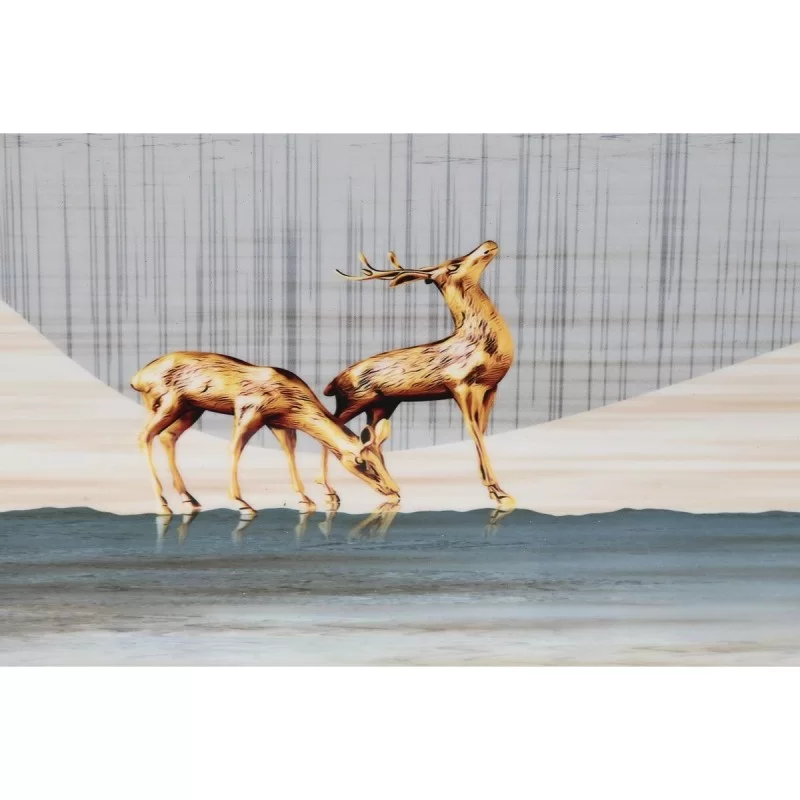 Painting DKD Home Decor 80 x 3 x 160 cm Leaf of...