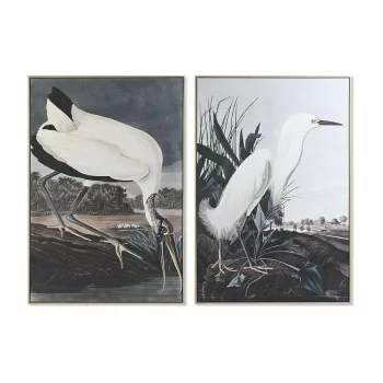 Painting DKD Home Decor 83 x 4 x 123 cm Bird Oriental (2...