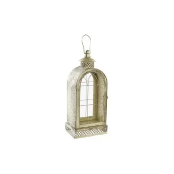 Lantern DKD Home Decor Crystal Golden Metal (18 x 13 x 43...