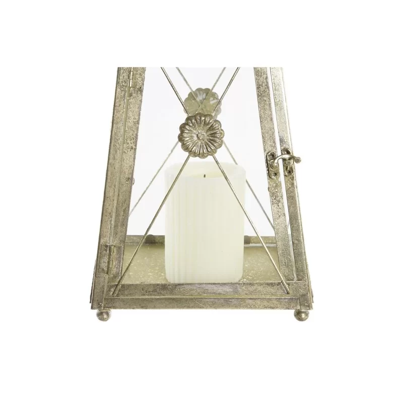 Lantern DKD Home Decor Crystal Golden Metal (18...