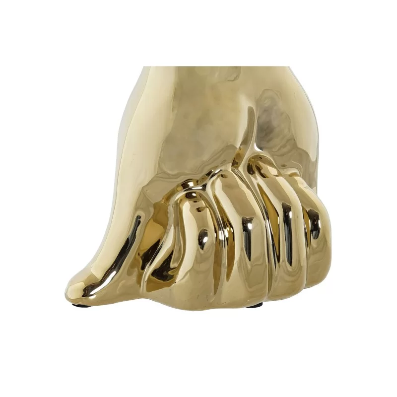 Vase DKD Home Decor Golden Stoneware 17 x 12 x...