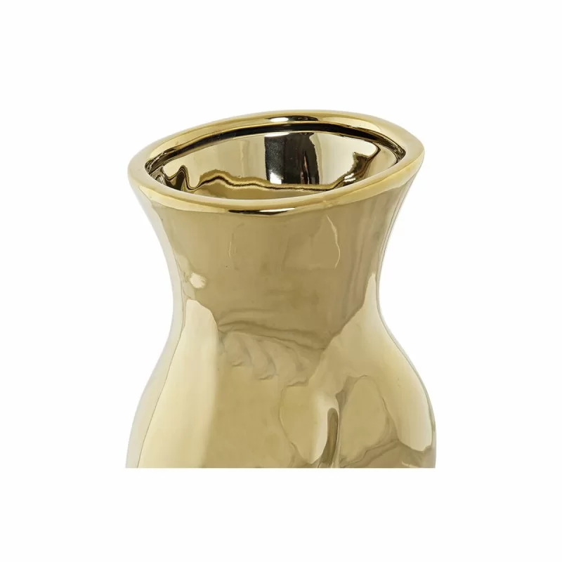 Vase DKD Home Decor Golden Stoneware 17 x 12 x...