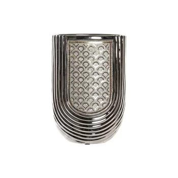 Vase DKD Home Decor Silver Golden Stoneware (21 x 11 x 31...