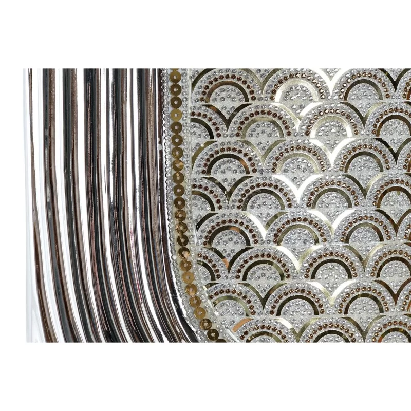 Vase DKD Home Decor Silver Golden Stoneware (24...