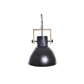 Ceiling Light DKD Home Decor Brown Black Metal Mango wood...