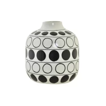 Vase DKD Home Decor Porcelain Black White Modern Circles...
