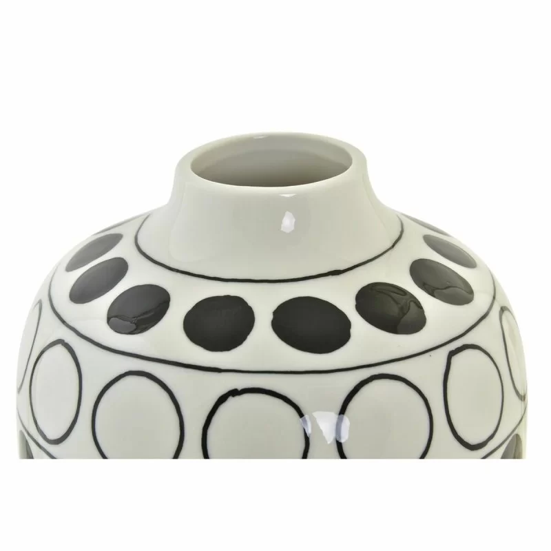 Vase DKD Home Decor Porcelain Black White...