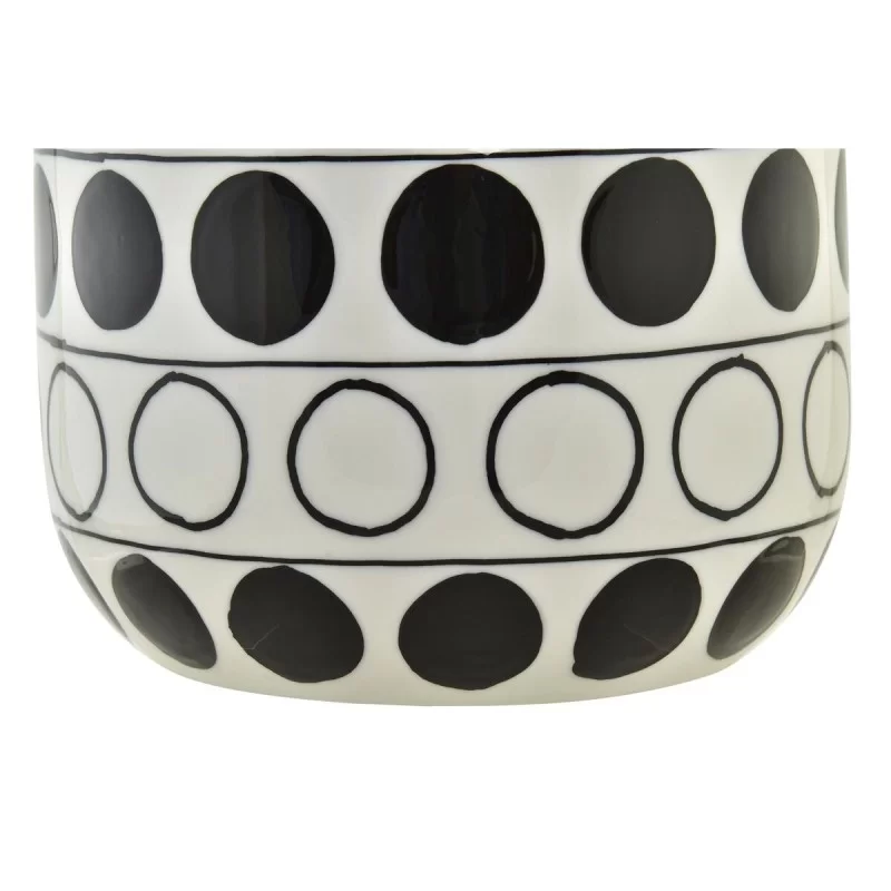 Vase DKD Home Decor Porcelain Black White...