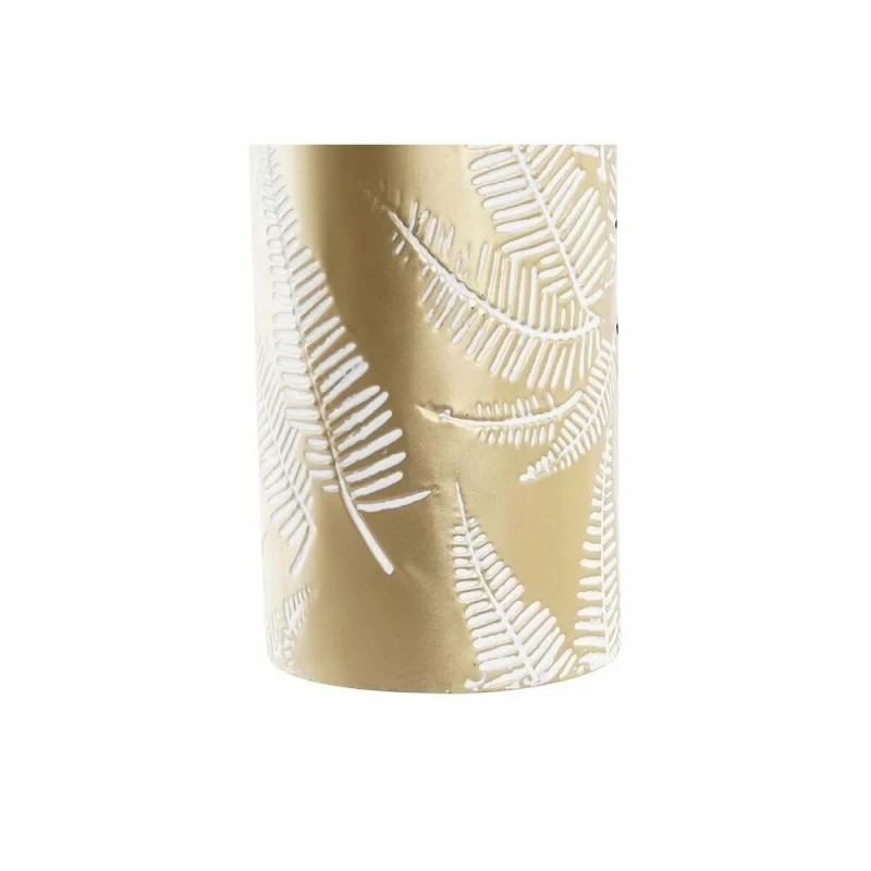 Vase DKD Home Decor Golden Metal Cream Tropical...
