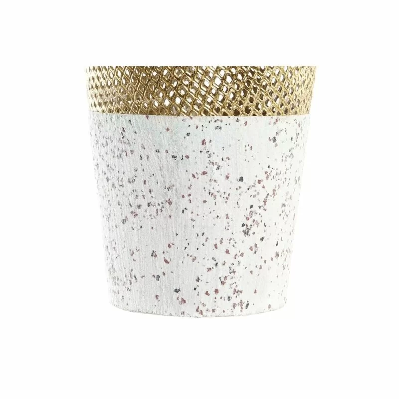 Vase DKD Home Decor Grey Golden Metal Modern 25...