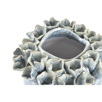 Vase DKD Home Decor Pink Turquoise Stoneware Flower... 2