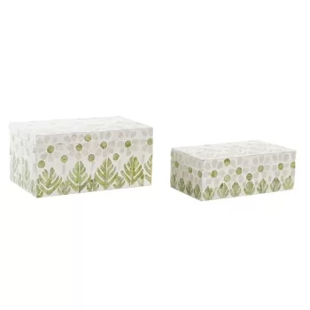 Jewelry box DKD Home Decor Mother of pearl Bamboo...