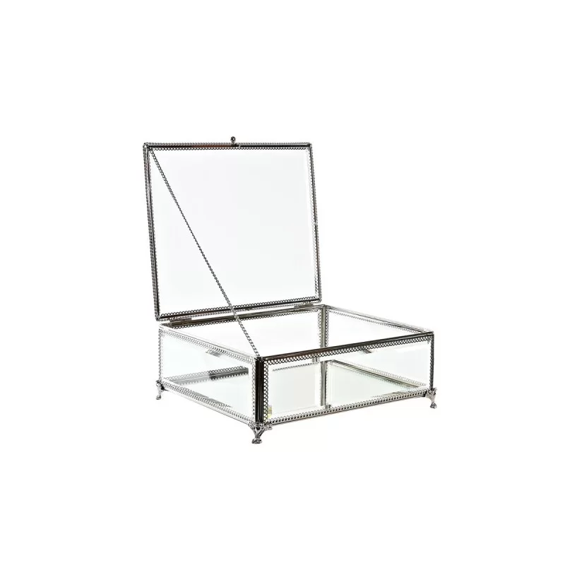 Jewelry box DKD Home Decor Crystal Metal (25 x...