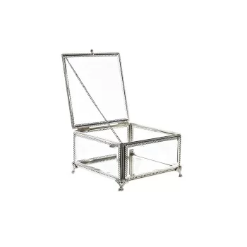 Jewelry box DKD Home Decor Crystal Metal 16 x 16 x 10 cm... 2