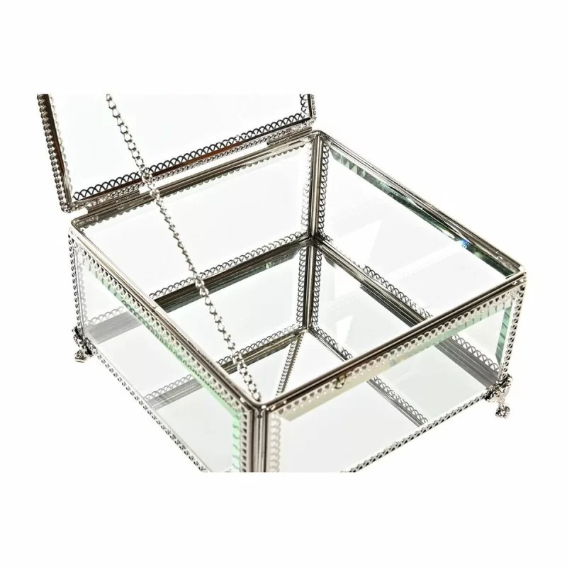 Jewelry box DKD Home Decor Crystal Metal 16 x...