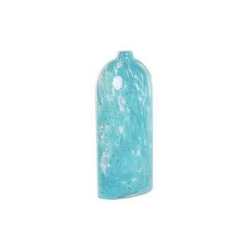 Vase DKD Home Decor 12,5 x 6,5 x 28 cm Crystal Blue...