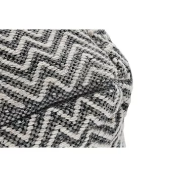 Cushion DKD Home Decor Floor Blue White Green Squared... 2