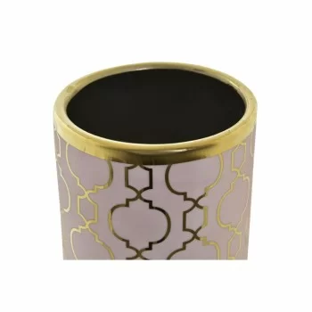 Vase DKD Home Decor Porcelain Pink Golden Oriental 14 x... 2