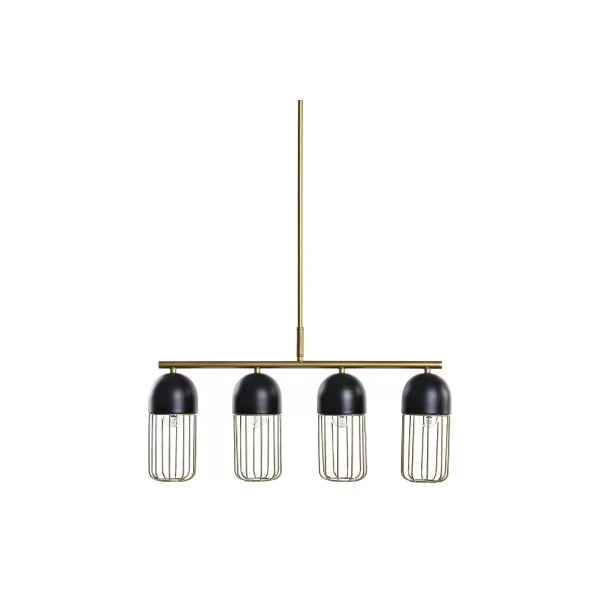 Ceiling Light DKD Home Decor Black Golden 220 V 50 W (60 x 11 x 26 cm)