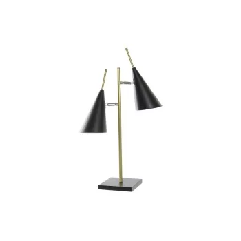 Desk lamp DKD Home Decor Black Golden Metal 25 W 220 V 38...