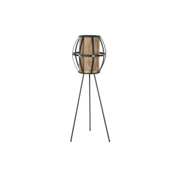 Floor Lamp DKD Home Decor Brown Black Metal Bamboo 50 W...