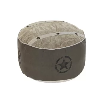 Cushion DKD Home Decor Floor Beige Polyester Cotton...